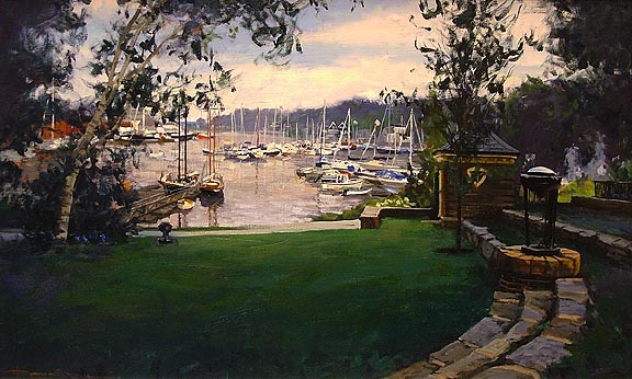 Camden Harbor From the Library Lawn