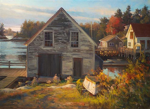 Boathouse and Dory