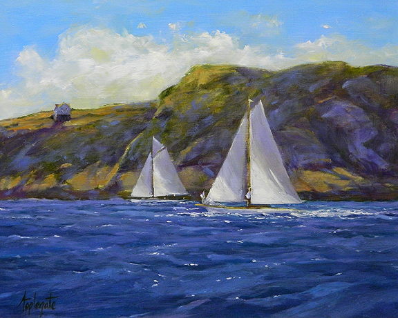 Sailing off Monhegan